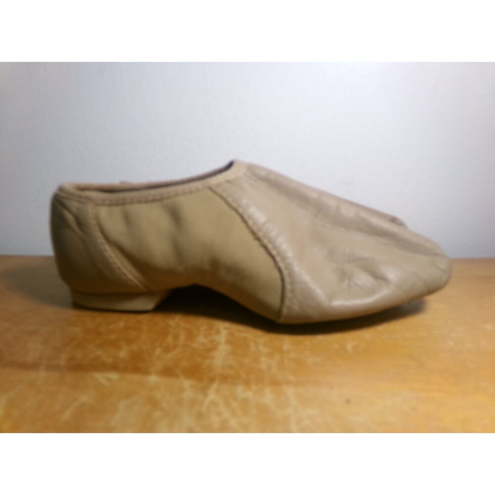 Dance Jazz Shoes Bloch Child 11.5M Tan Leather Slip On Split Sole